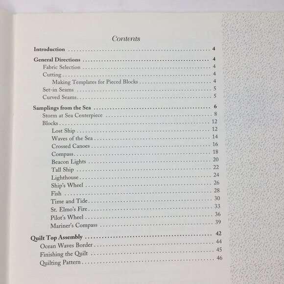 Vintage 1993 Samplings From The Sea Sampler Series Rosemary Makhan Quilting Book - Picture 2 of 11